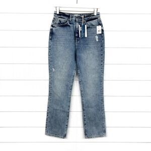 NWT Lovers and Friends Denim Reece High Rise Slim Straight Jeans Harland 27 New